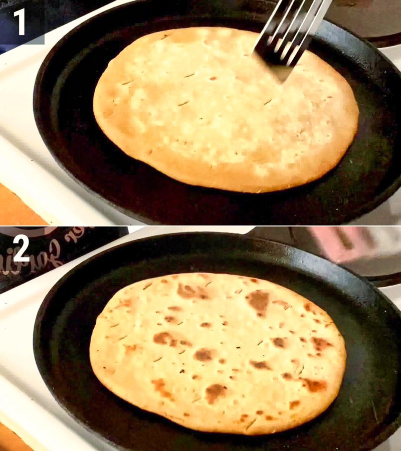 Image of the recipe cooking step-1-3 for Roti Churma