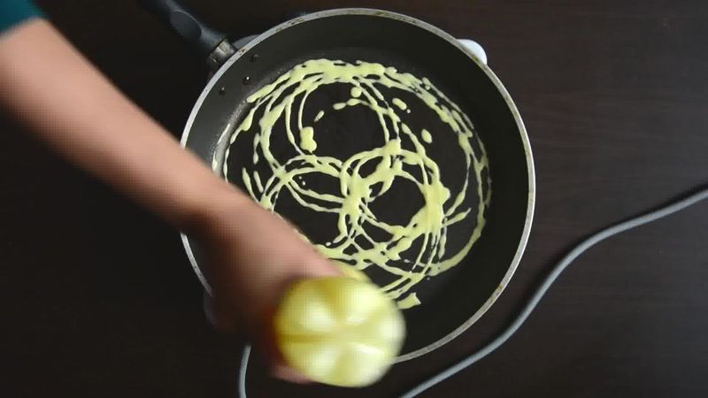 Image of the recipe cooking step-1-9 for Roti Jala - Malaysian Net Pancakes