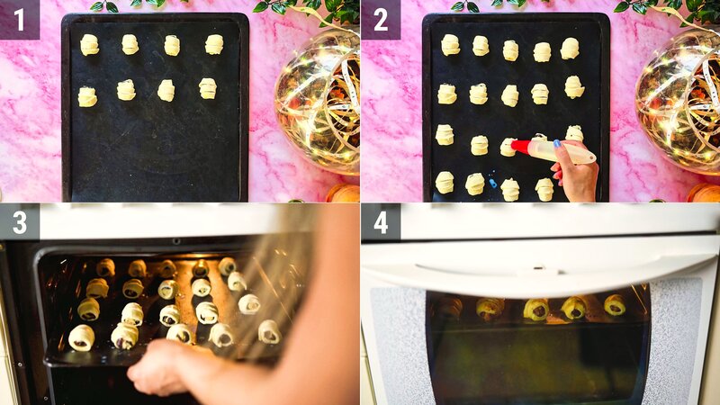 Image of the recipe cooking step-4-1 for Royal Burfi Date Puff Bites