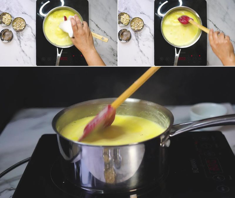 Image of the recipe cooking step-1-5 for Saffron Milk