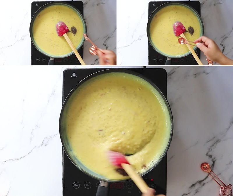 Image of the recipe cooking step-1-8 for Sago Fruit Custard (Sabudana Fruit Custard)