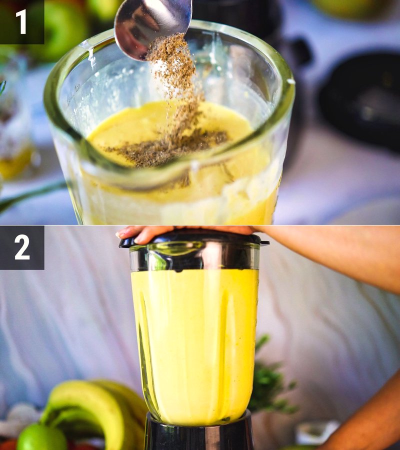 Image of the recipe cooking step-1-4 for  Shahi Mango Lassi Recipe (Restaurant-Style Royal Mango Lassi)