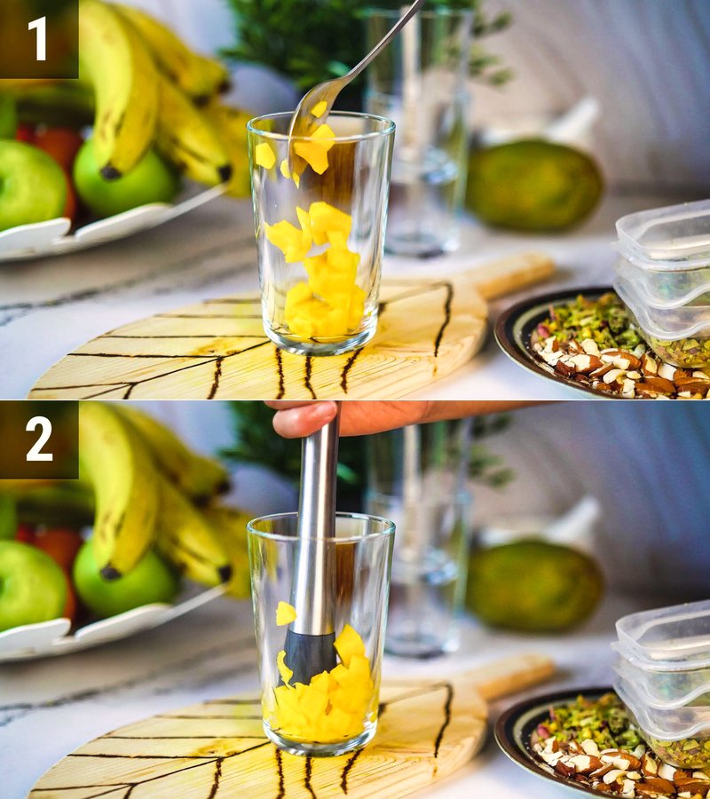 Image of the recipe cooking step-1-5 for  Shahi Mango Lassi Recipe (Restaurant-Style Royal Mango Lassi)