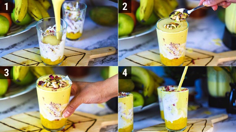 Image of the recipe cooking step-1-7 for  Shahi Mango Lassi Recipe (Restaurant-Style Royal Mango Lassi)