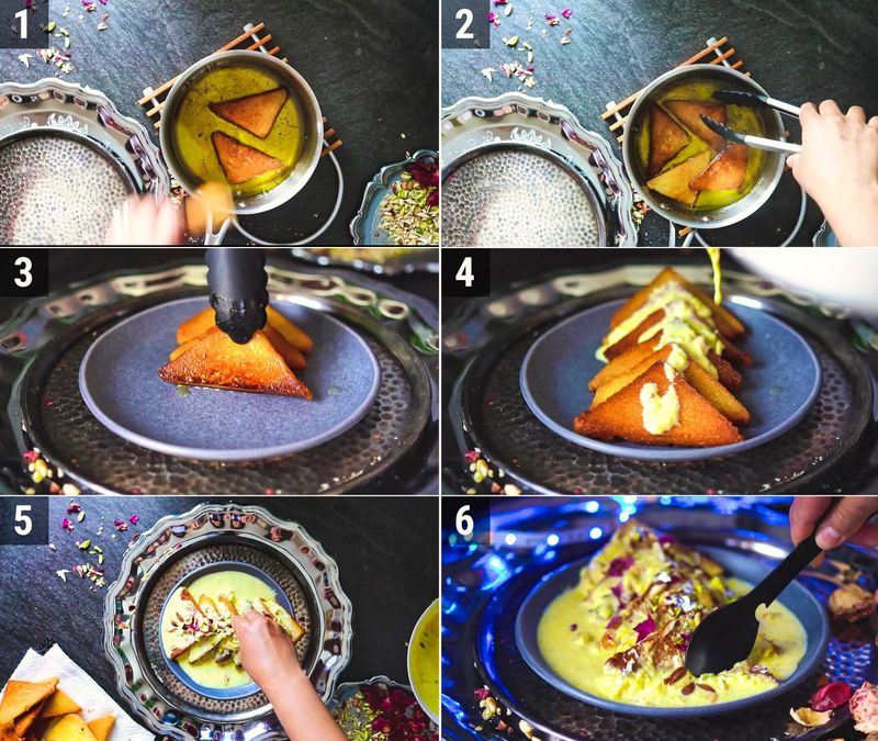 Image of the recipe cooking step-4-1 for Shahi Tukda
