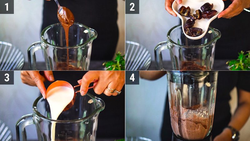Image of the recipe cooking step-1-2 for Silken Tofu Chocolate Pudding