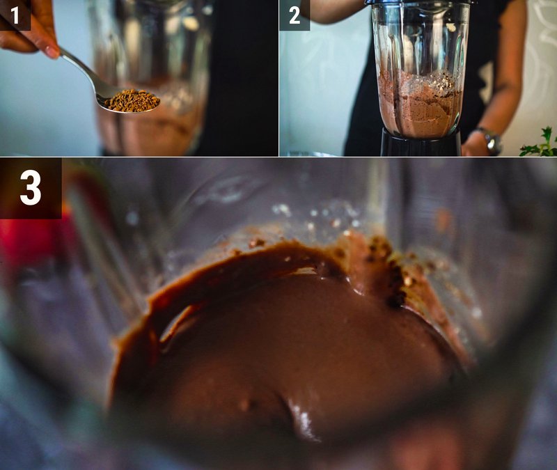 Image of the recipe cooking step-1-3 for Silken Tofu Chocolate Pudding