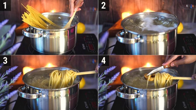 Image of the recipe cooking step-2-1 for Spinach Pasta