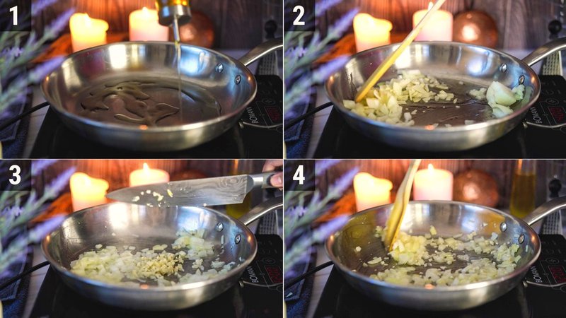 Image of the recipe cooking step-3-1 for Spinach Pasta