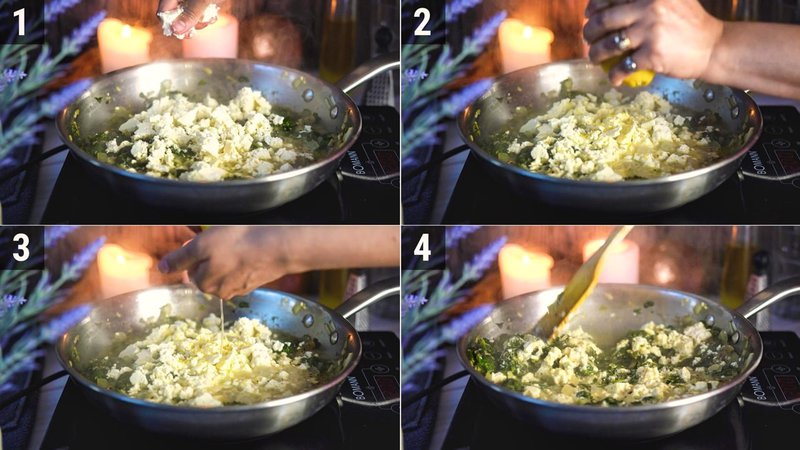 Image of the recipe cooking step-3-4 for Spinach Pasta