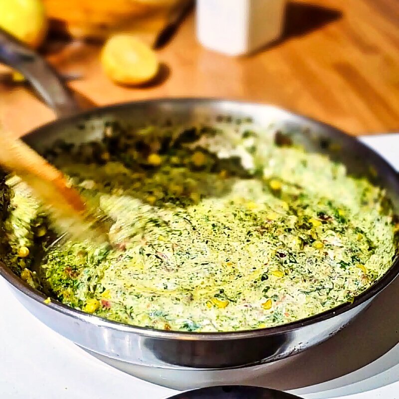 Image of the recipe cooking step-1-15 for Spinach Sun Dried Tomato Pasta