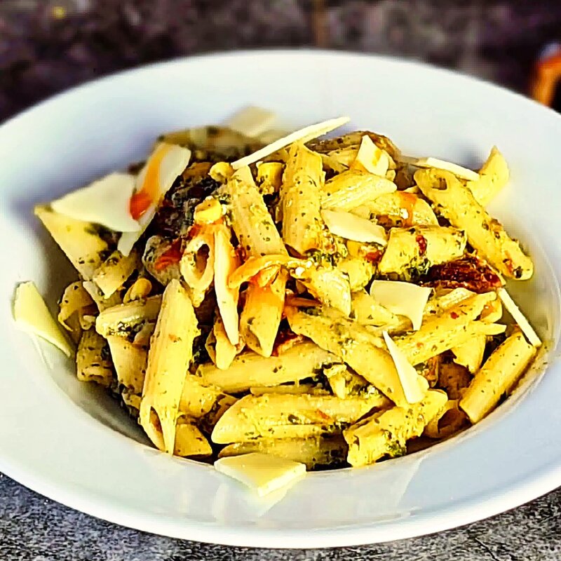 Image of the recipe cooking step-1-19 for Spinach Sun Dried Tomato Pasta