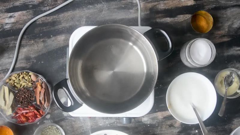 Image of the recipe cooking step-1-8 for Steamed Besan Gatte Ki Sabzi - Rajasthani Adhar Bele