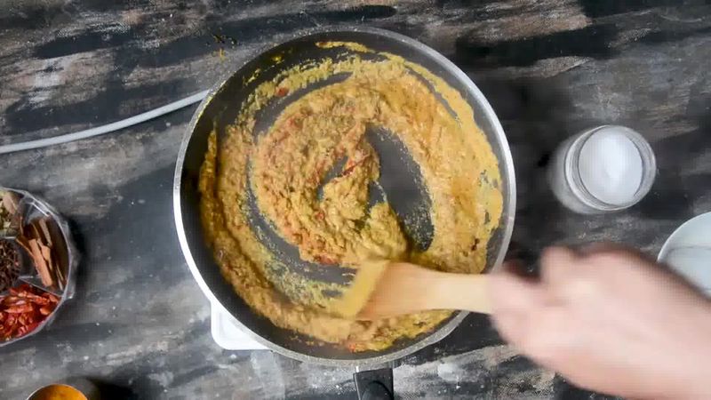 Image of the recipe cooking step-2-13 for Steamed Besan Gatte Ki Sabzi - Rajasthani Adhar Bele