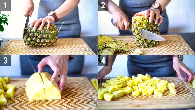 Image of the recipe cooking step-1-1 for Sticky Chili Garlic Pineapple (Sweet & Spicy)