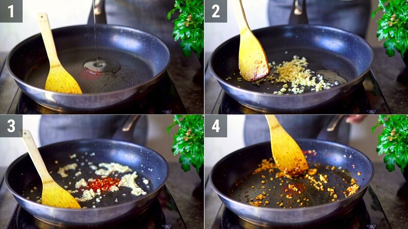 Image of the recipe cooking step-4-1 for Sticky Chili Garlic Pineapple (Sweet & Spicy)