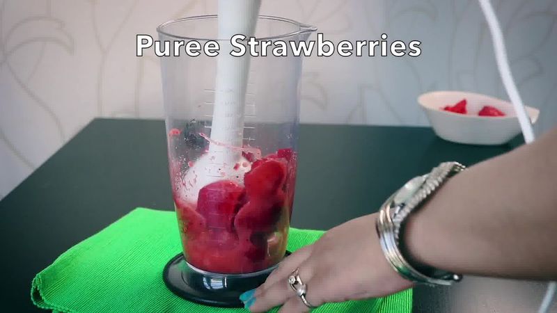 Image of the recipe cooking step-1-6 for Instant Strawberry Shrikhand - Strawberry Yogurt Dessert