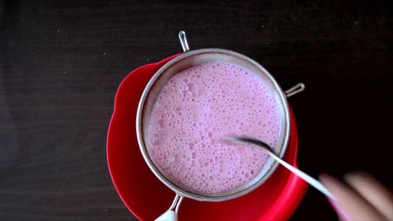 Image of the recipe cooking step-1-3 for Strawberry White Hot Chocolate Recipe