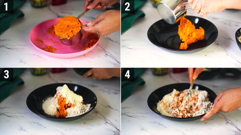 Image of the recipe cooking step-2-1 for Sweet Potato Flatbread