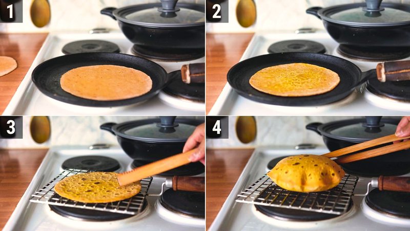 Image of the recipe cooking step-4-1 for Sweet Potato Flatbread