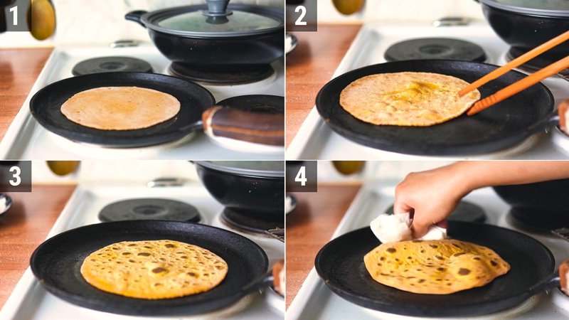 Image of the recipe cooking step-4-2 for Sweet Potato Flatbread