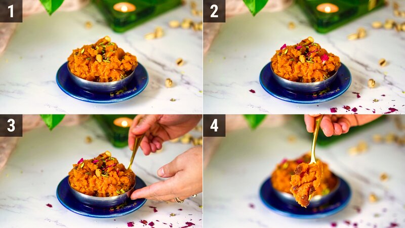 Image of the recipe cooking step-1-7 for Sweet Potato Halwa - Shakarkandi Halwa