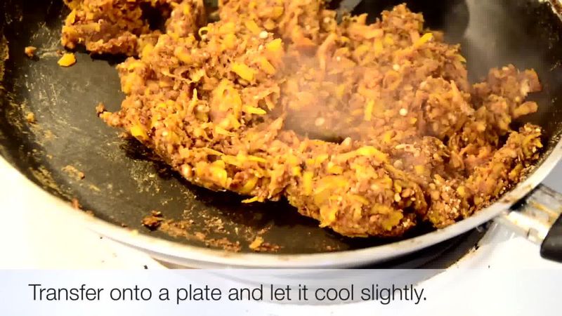Image of the recipe cooking step-1-10 for Sweet Potato Pumpkin Kebabs - Video Recipe