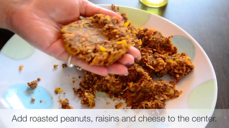 Image of the recipe cooking step-1-12 for Sweet Potato Pumpkin Kebabs - Video Recipe