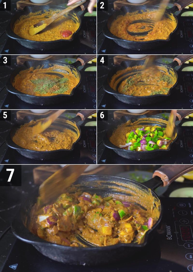 Image of the recipe cooking step-3-3 for Tawa Paneer