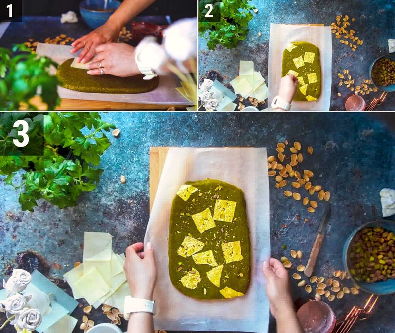 Image of the recipe cooking step-1-6 for Thandai Burfi