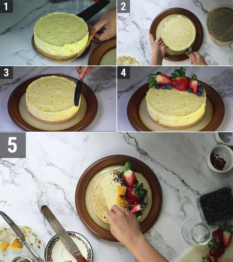 Image of the recipe cooking step-5-2 for Thandai Cheesecake