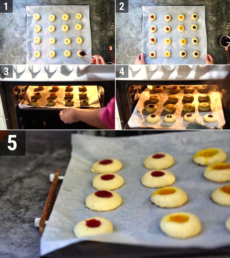 Image of the recipe cooking step-1-5 for Thumbprint Cookies