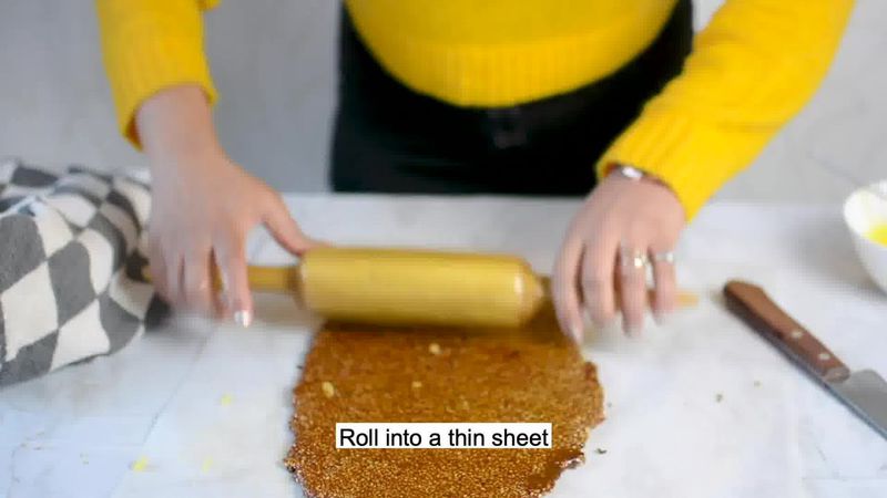 Image of the recipe cooking step-3-8 for Til Chikki - Sesame Seed Bars