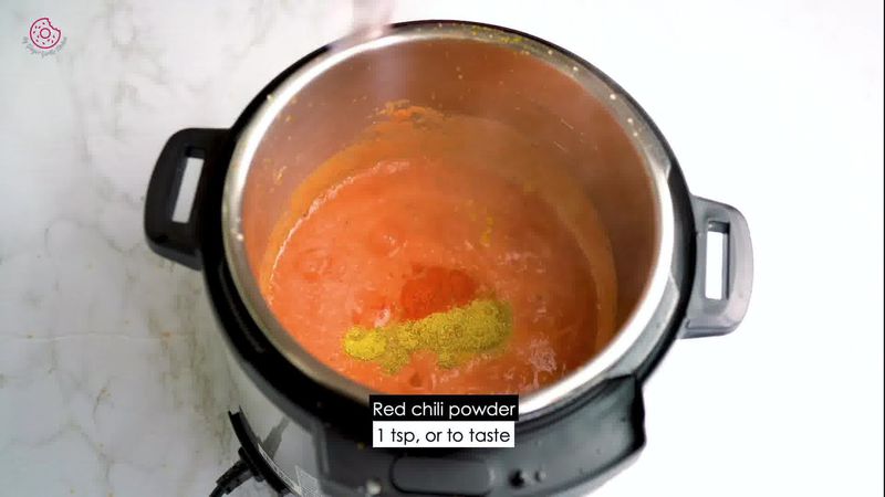 Image of the recipe cooking step-2-4 for Instant Pot Tofu Matar