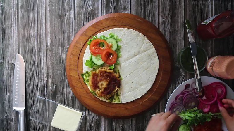 Image of the recipe cooking step-1-3 for TikTok Tortilla Wrap Hack (6 Vegetarian Filling Ideas)