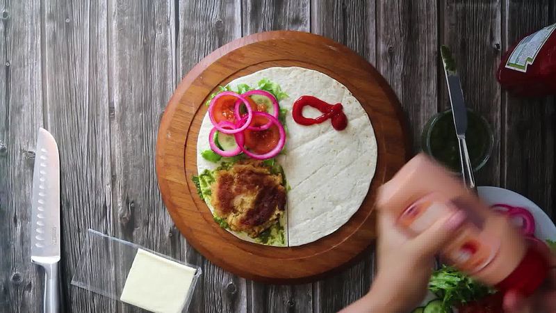 Image of the recipe cooking step-1-4 for TikTok Tortilla Wrap Hack (6 Vegetarian Filling Ideas)