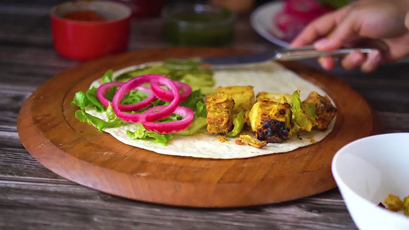 Image of the recipe cooking step-2-4 for TikTok Tortilla Wrap Hack (6 Vegetarian Filling Ideas)