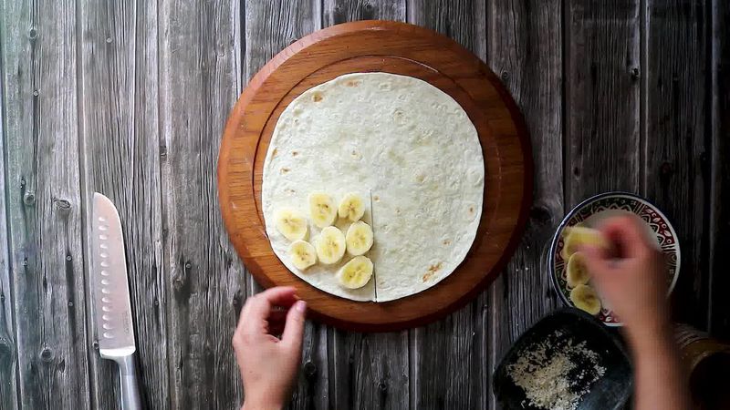 Image of the recipe cooking step-6-2 for TikTok Tortilla Wrap Hack (6 Vegetarian Filling Ideas)