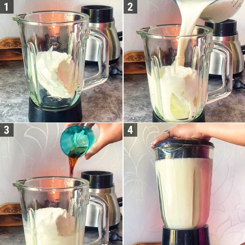 Image of the recipe cooking step-1-1 for Vanilla Milkshake