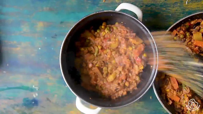 Image of the recipe cooking step-5-1 for Restaurant Style Vegetable Biryani Recipe