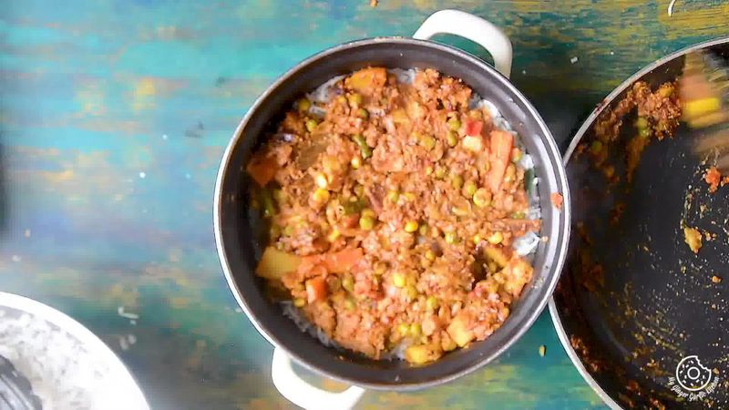 Image of the recipe cooking step-5-3 for Restaurant Style Vegetable Biryani Recipe