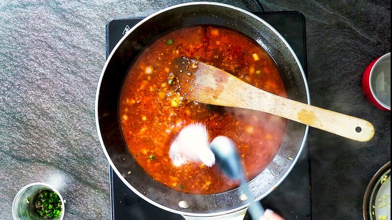 Image of the recipe cooking step-2-5 for Veg Manchurian Recipe (Crispy Balls in Gravy)