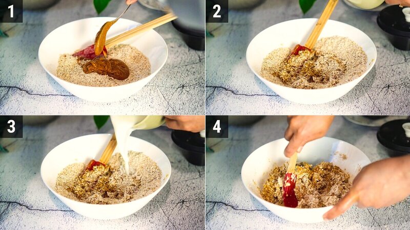 Image of the recipe cooking step-1-3 for Vegan Oatmeal Cookies