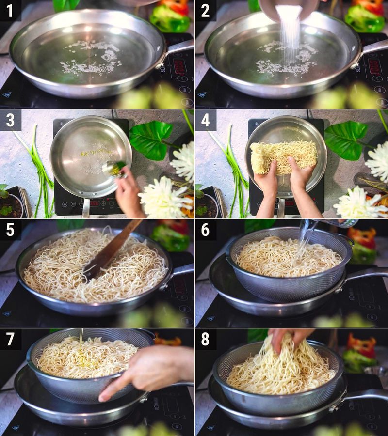 Image of the recipe cooking step-2-1 for Vegetable Hakka Noodles