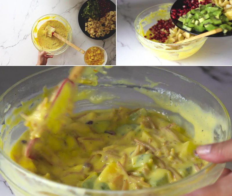 Image of the recipe cooking step-1-11 for Vermicelli Fruit Custard - Semiya Custard