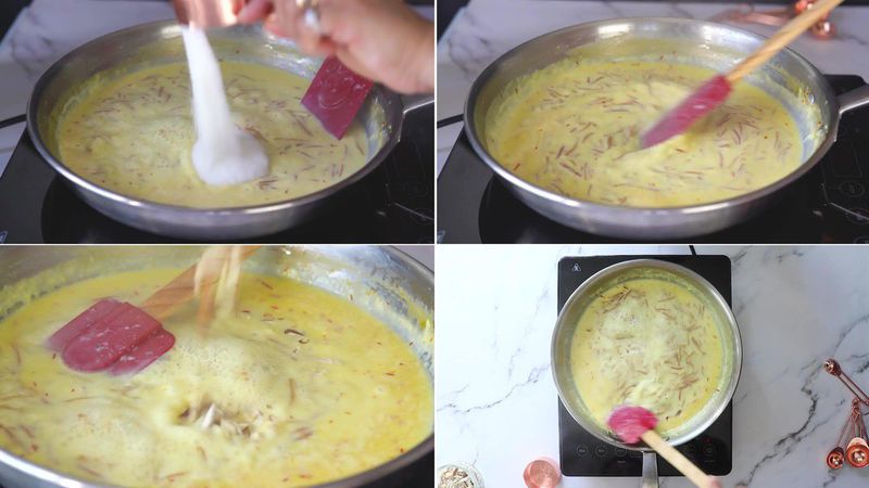 Image of the recipe cooking step-1-7 for Vermicelli Fruit Custard - Semiya Custard