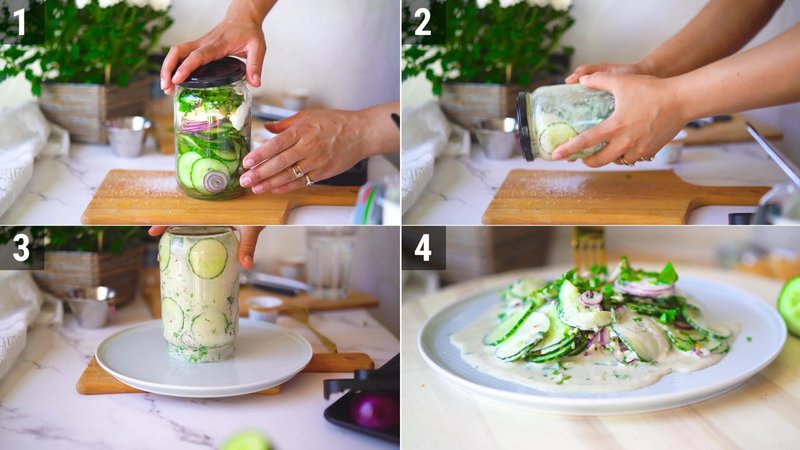 Image of the recipe cooking step-1-2 for Viral Cucumber Salad