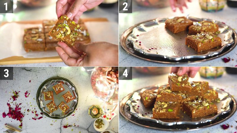 Image of the recipe cooking step-5-1 for Walnut Burfi