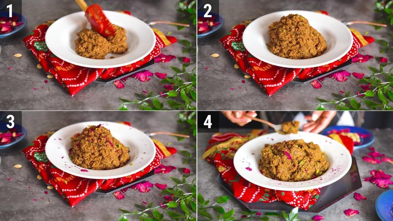 Image of the recipe cooking step-1-4 for Walnut Halwa (Akhrot Halwa)