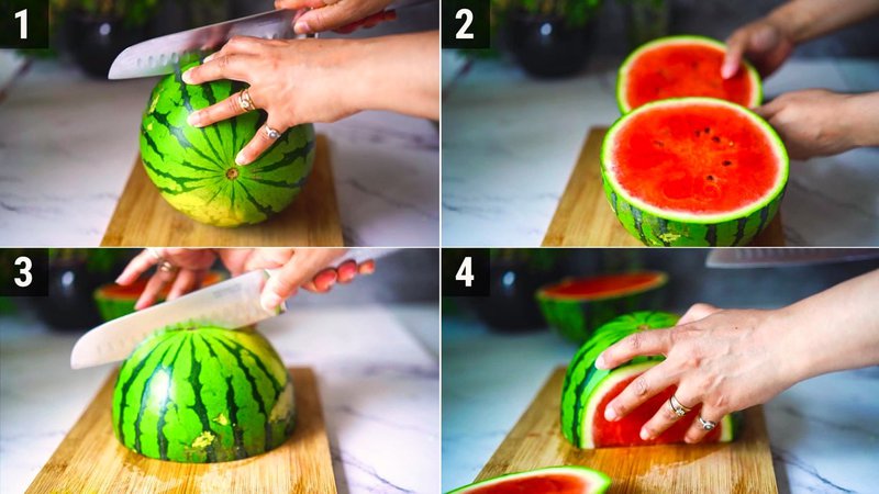 Image of the recipe cooking step-1-1 for Watermelon Fries